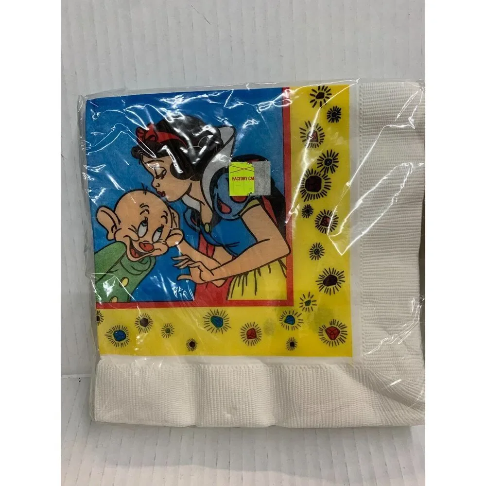 Vintage Disney Snow White Birthday Party Napkins Plates NIP
